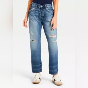 Universal Thread Mid-Rise Relaxed Boyfriend Jean Tapered Leg Size 10 NWT